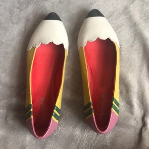 Jeffrey Campbell Pencil Me in Leather Flats NWOT